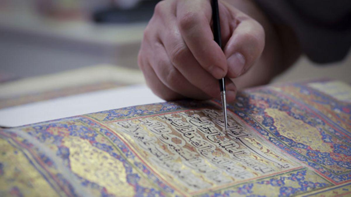 455 yllk Kur'an- Kerim ince ince restore ediliyor