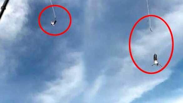 Bungee Jumping yaparken 92 metreden kafa üstü yere çakıldı