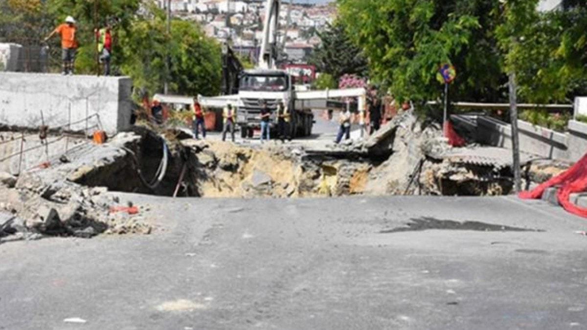 Bahelievler'de yol kt! Aalar ukura dt