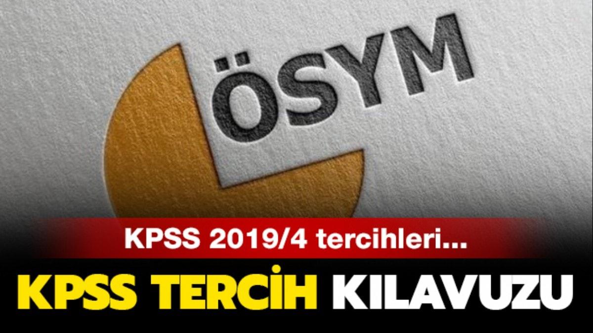 KPSS tercih klavuzu yaynland!