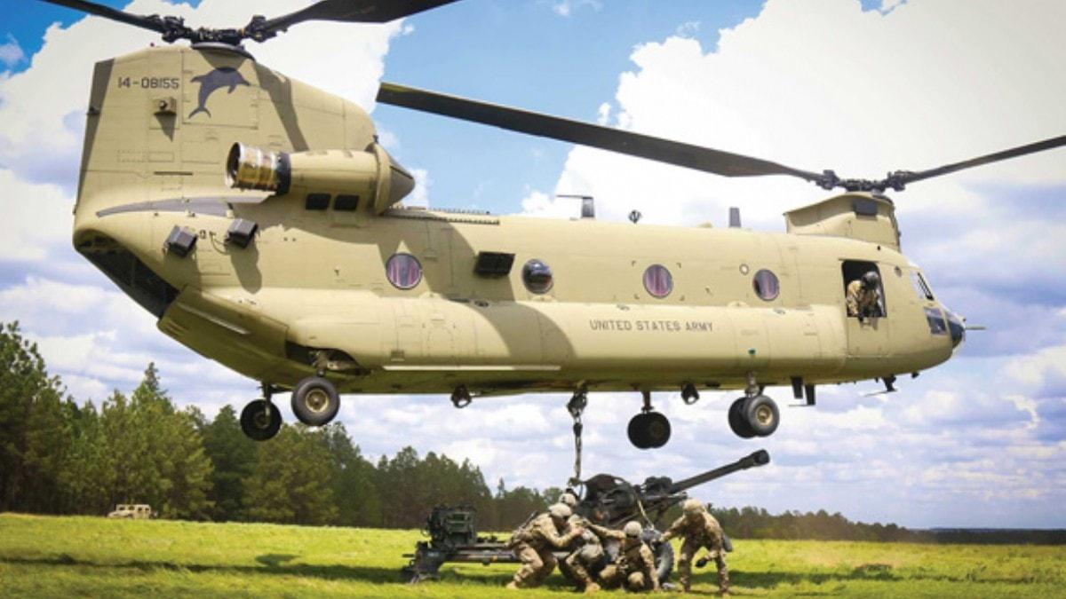 ABD duyurdu! 4 adet Chinook helikopteri Trkiye'ye teslim edildi