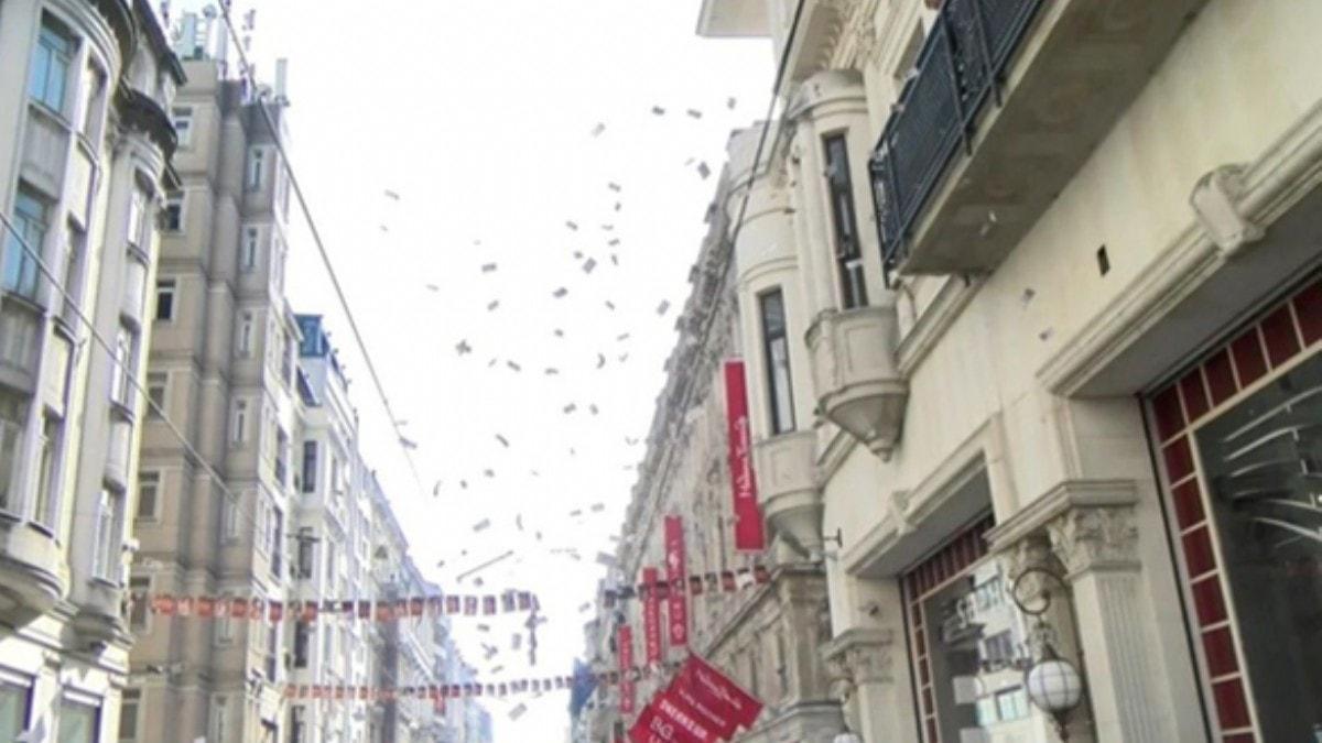 stiklal Caddesi'nde gkten para yad