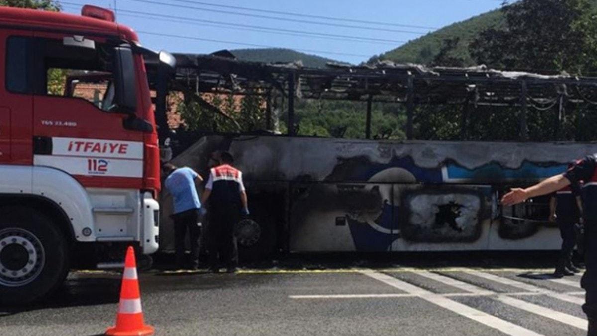 Yolcu otobsndeki yangnda lenlerin kimlikleri tespit edildi