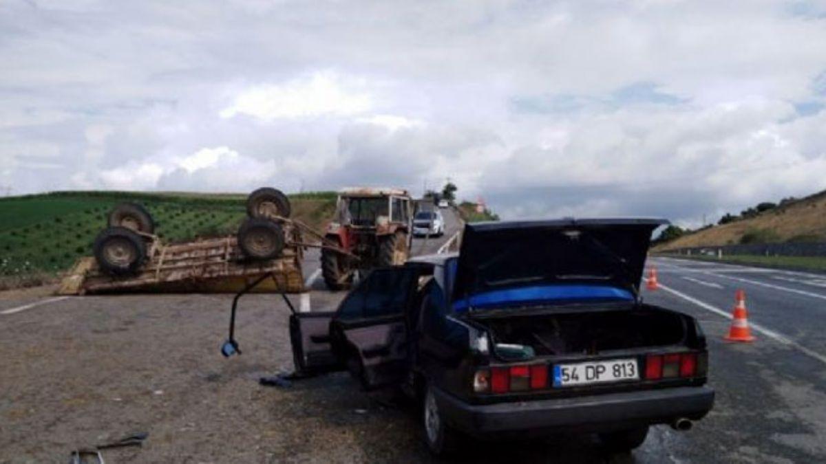 Hatay'da yk treni traktre arpt: 1 l, 1 yaral       