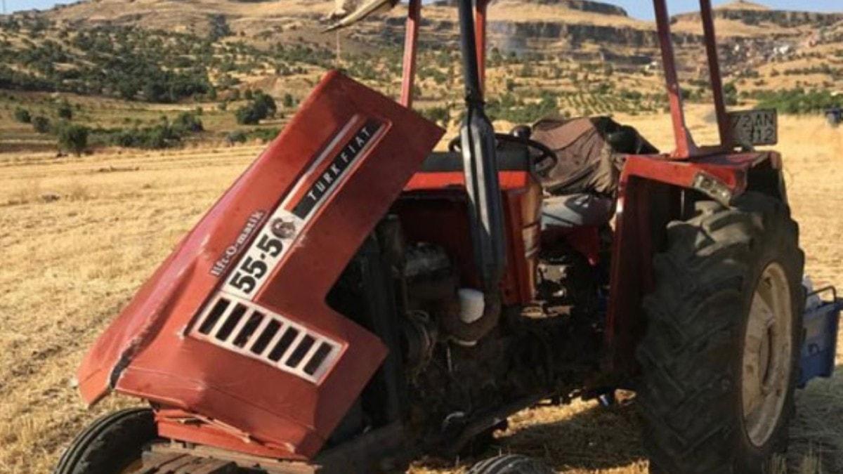 Gerc'te tarm iilerini tayan traktr devrildi: 7 yaral