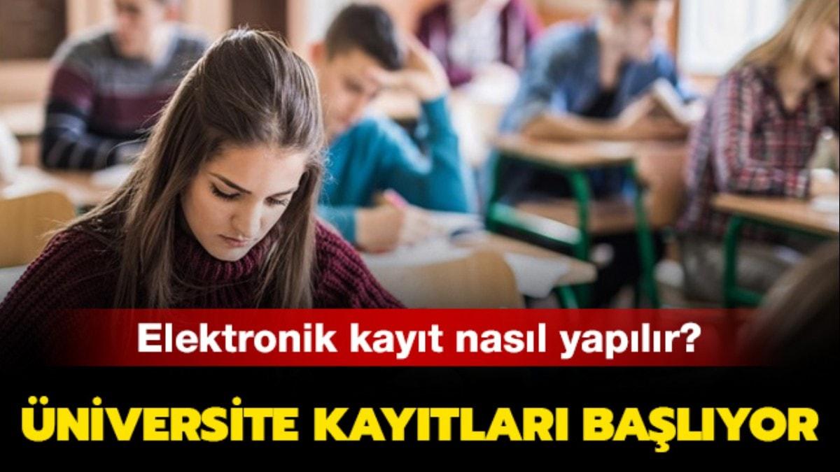 niversite elektronik kaytlar iin geri saym