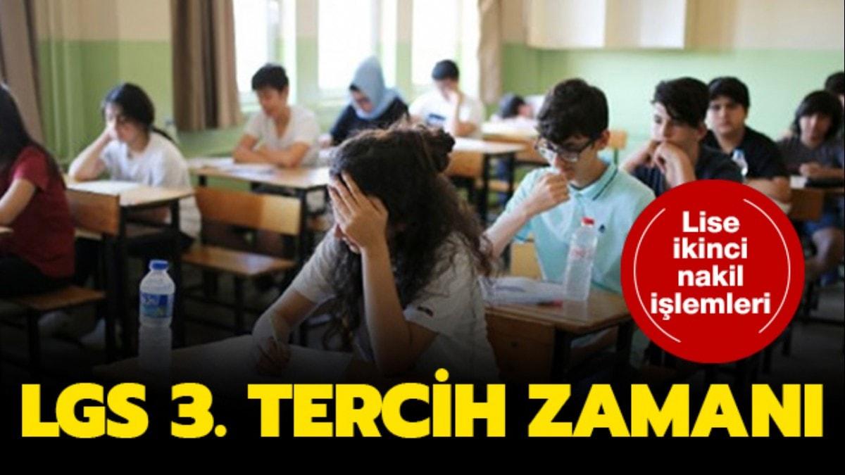 LGS 2019 ikinci nakil bo kontenjanlar akland m" LGS 3.tercihler ne zaman yaplacak" 