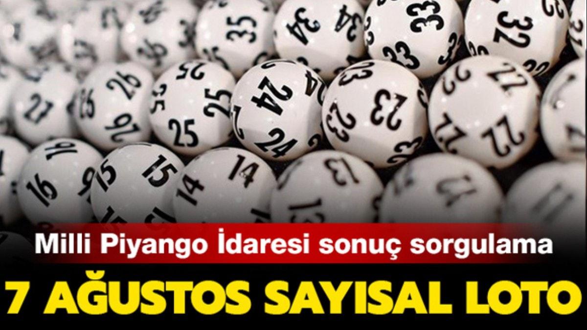 7 Austos Saysal Loto ekili sonular 