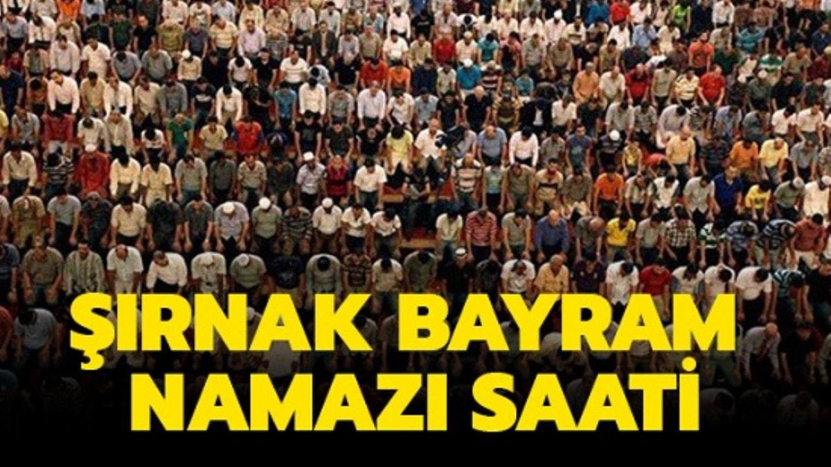 Diyanet rnak bayram namaz vakti belli oldu! 