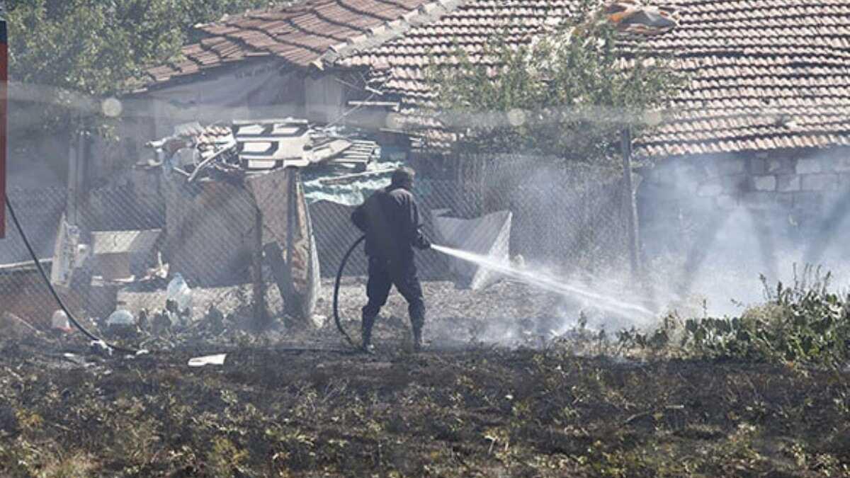 Ankara'da korkutan yangn