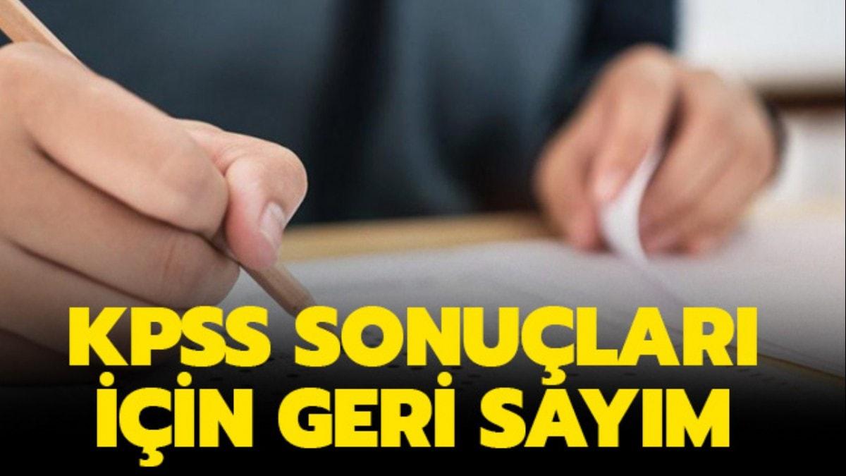 KPSS sonular iin geri saym!