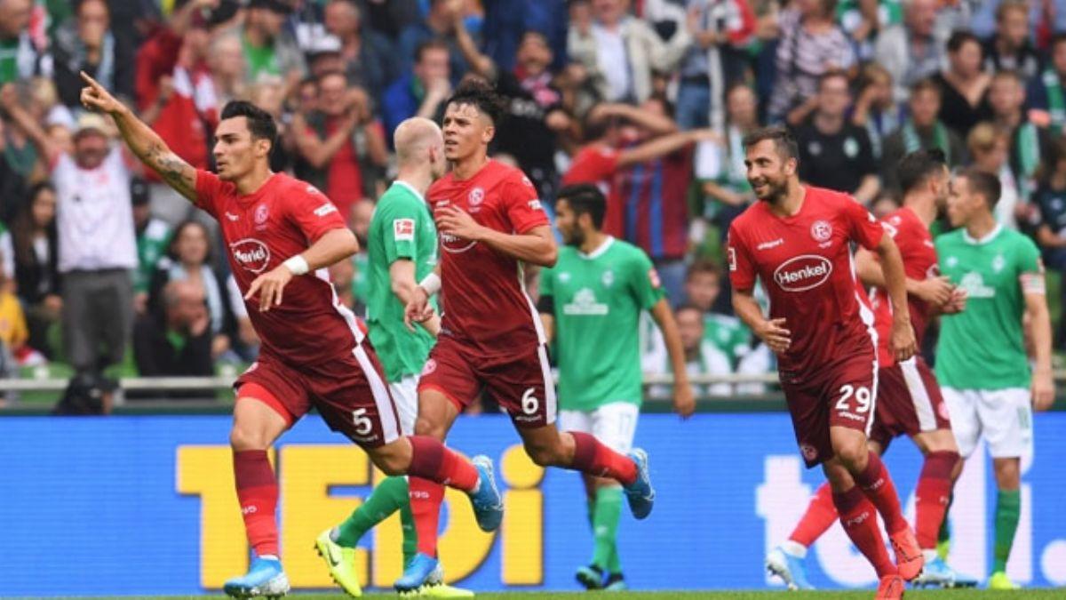Fortuna Dsseldorf, Kaan Ayhan ve Kenan Karaman'n gol att karlamada Werder Bremen'i malup etti