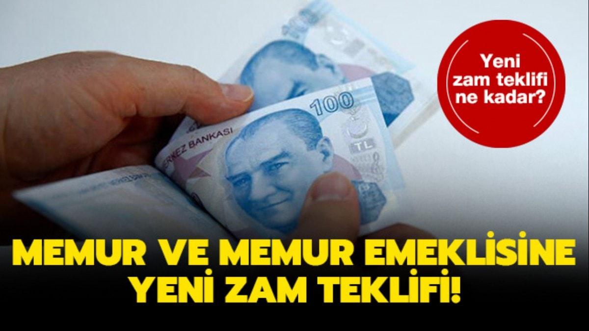 Memur ve memur emeklisi yeni zam teklifi ne kadar" Hkmetten memura yeni zam teklifi!