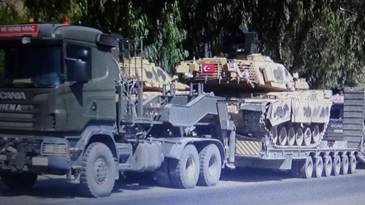 Hatay'da snr birliklerine tank sevkiyat sryor  