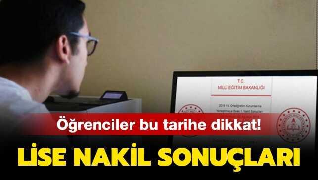 LGS 3. nakil işlemleri bugün sona eriyor!