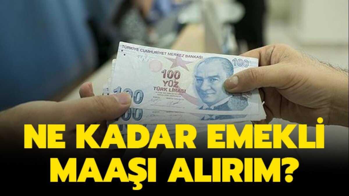 Ne kadar emekli maa alrm"  