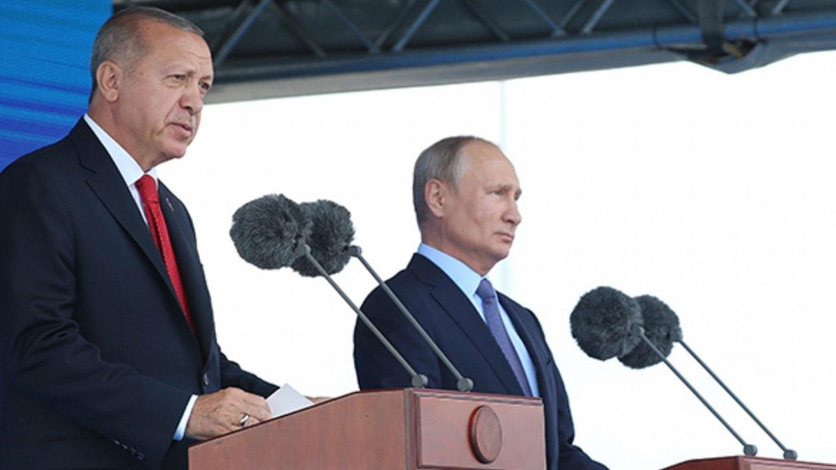 Bakan Erdoan ve Putin'den Moskova'da kritik aklama