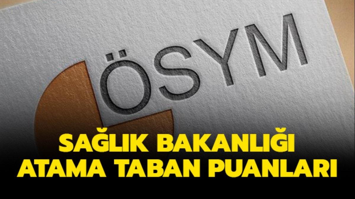 Salk Bakanl tavan ve taban puanlar:  Salk Bakanl atama taban puanlar akland!