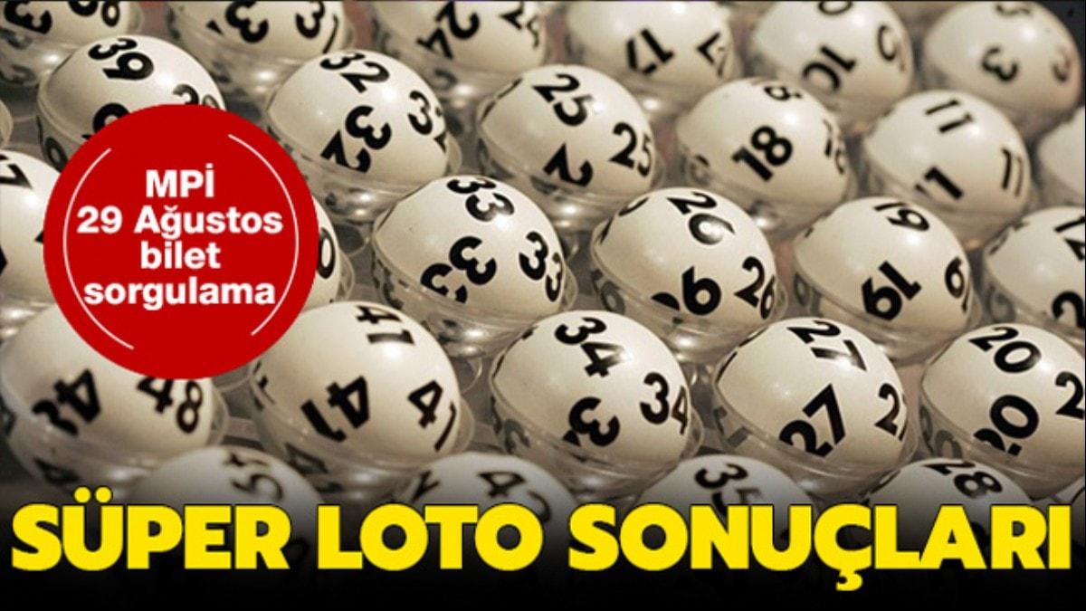 Sper Loto sonular akland! te  29 Austos MP Sper Loto ekili sonular 