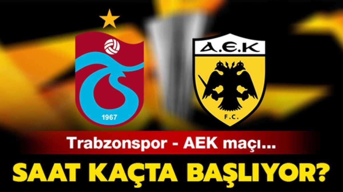 Trabzonspor AEK ma hangi kanalda" Trabzonspor AEK ma canl izle! 