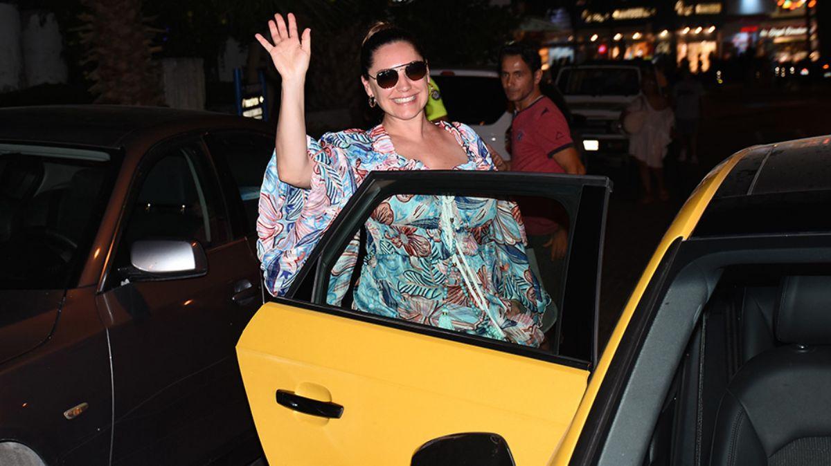 nl ngiliz oyuncu Kelly Brook Bodrum'da