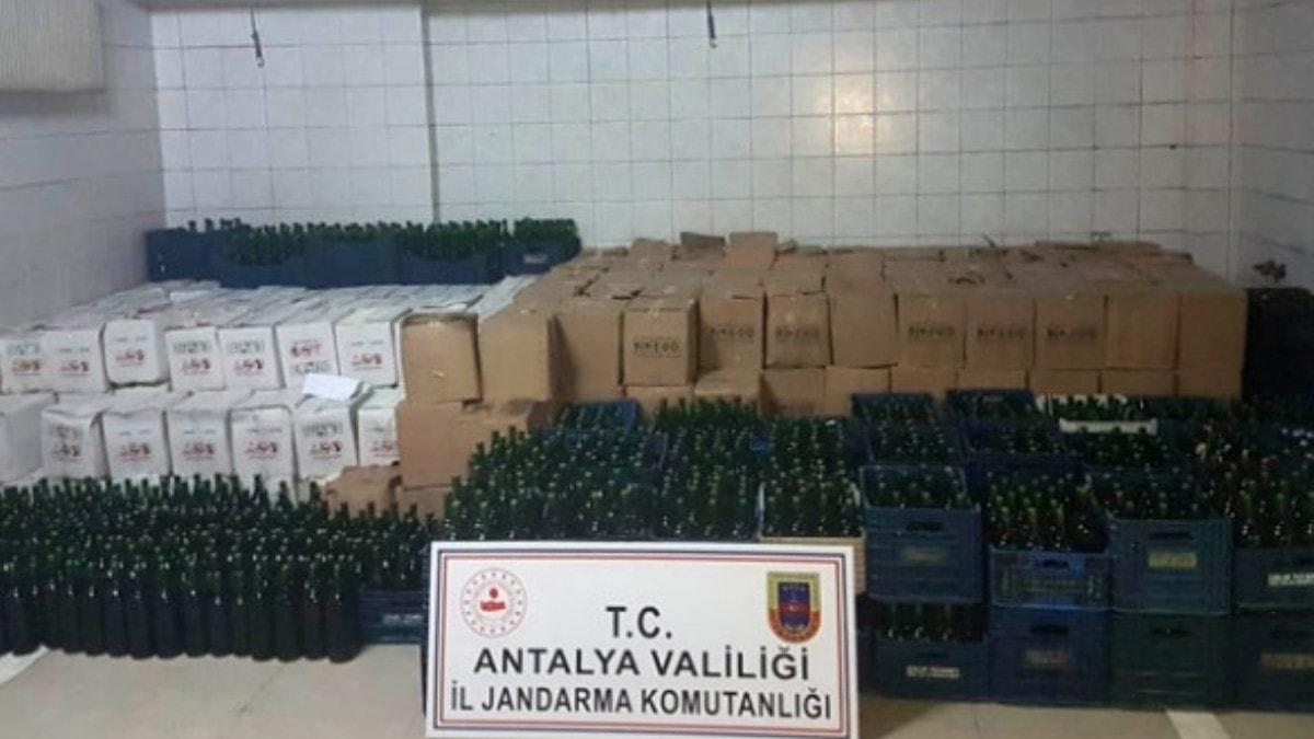 Antalya'da 20 bin litre ielenmi sahte arap ele geirildi