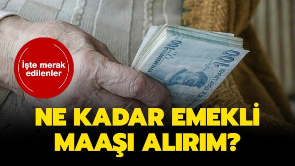 Ne kadar emekli maa alrm"