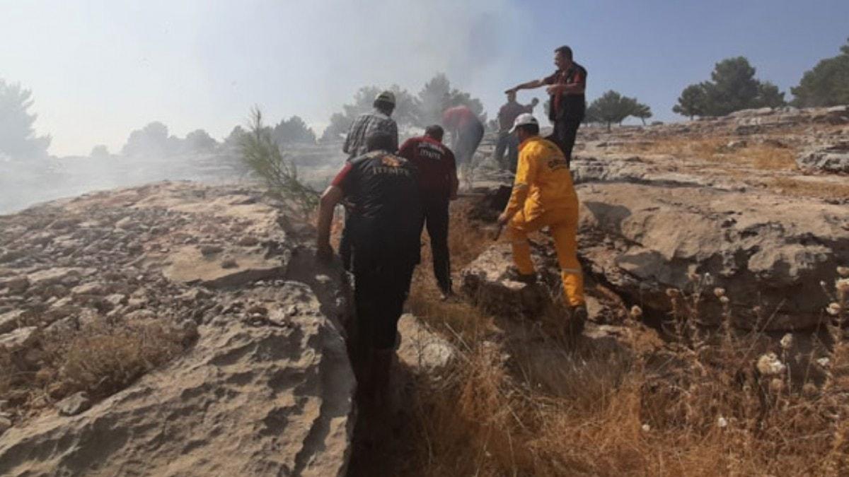 Adyaman'da korkutan orman yangn