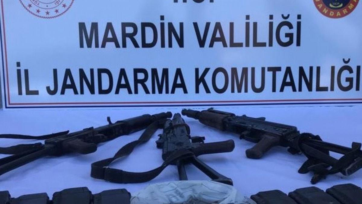 Mardin'de etkisiz hale getirilen terristlere ait mhimmat ele geirildi