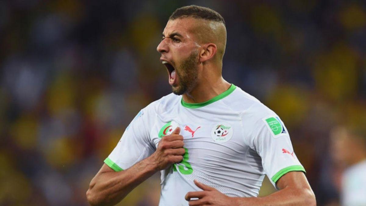 Cezayir'in Benin'i 1-0 yendii mata galibiyet gol Islam Slimani'den geldi