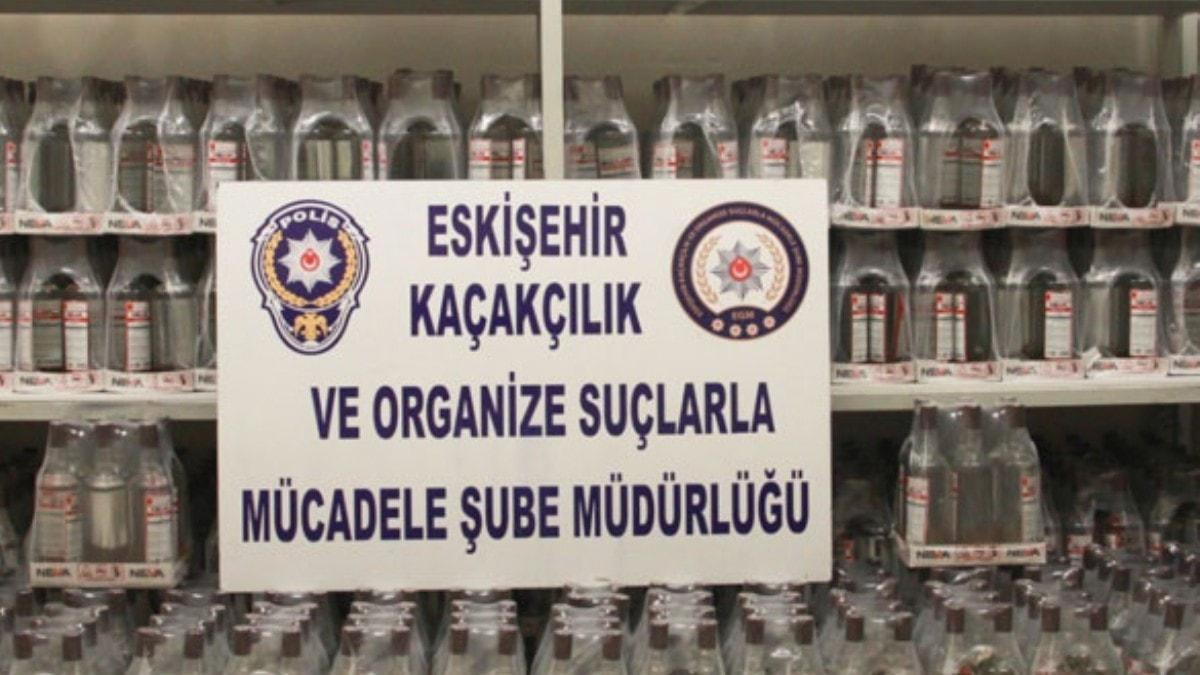 Eskiehir'de 2 bin 208 ie etil alkol ele geirildi