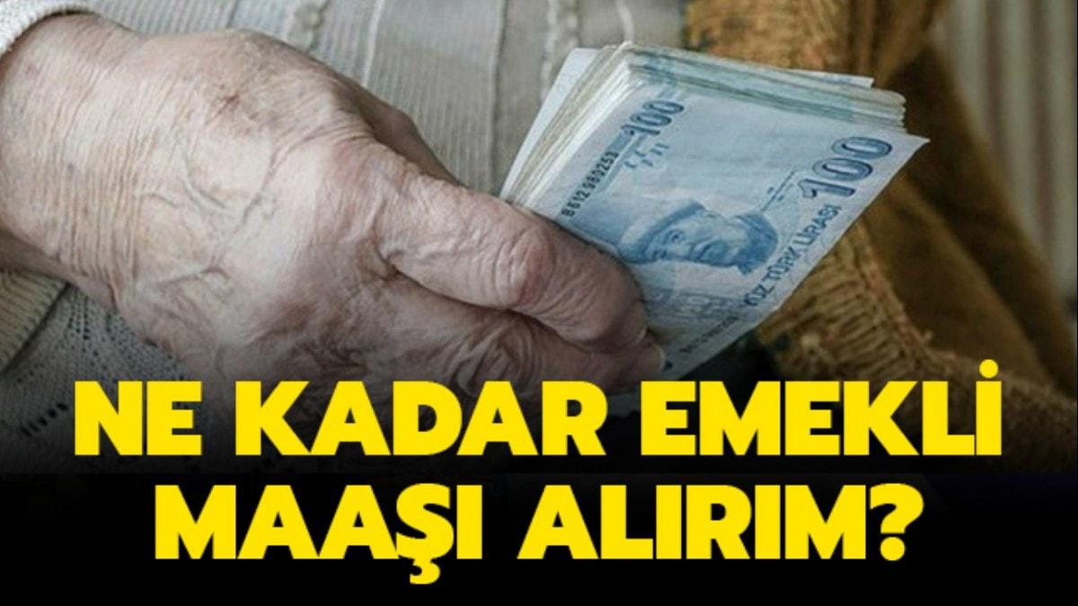 Ne kadar emekli maaÅŸÄ± alÄ±rÄ±m?