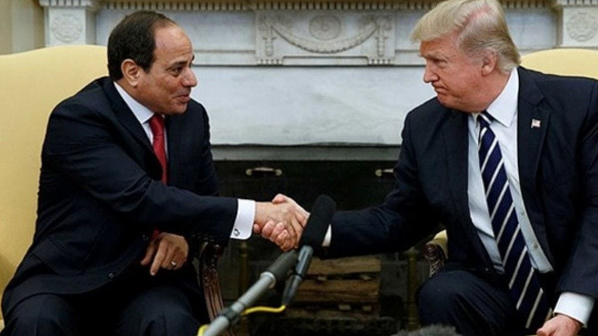 Trump, lkesinde protesto edilen Sisi'ye vgler yadrd