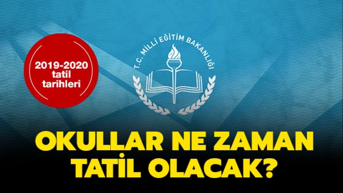 Okullar ne zaman tatil olacak"