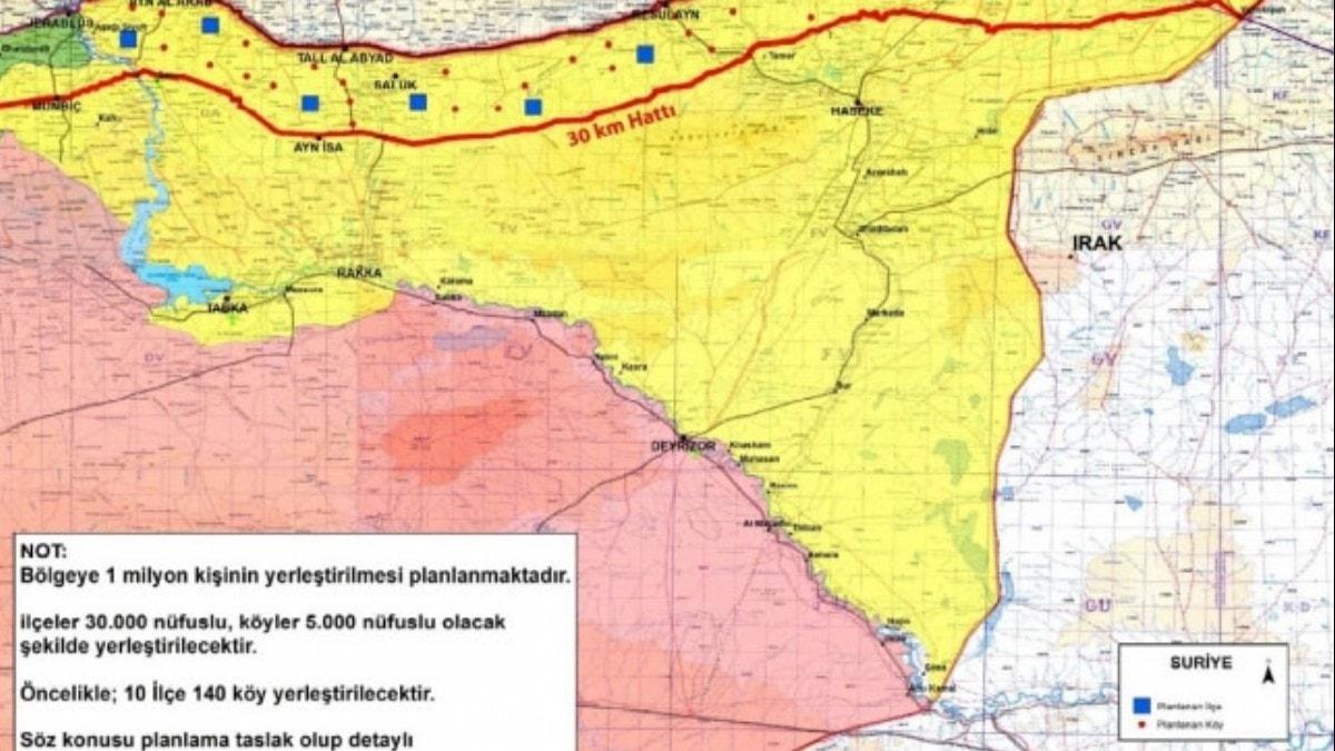 Bakan Erdoan'n dnya liderlerine anlatt gvenli blge plannn detaylar ortaya kt