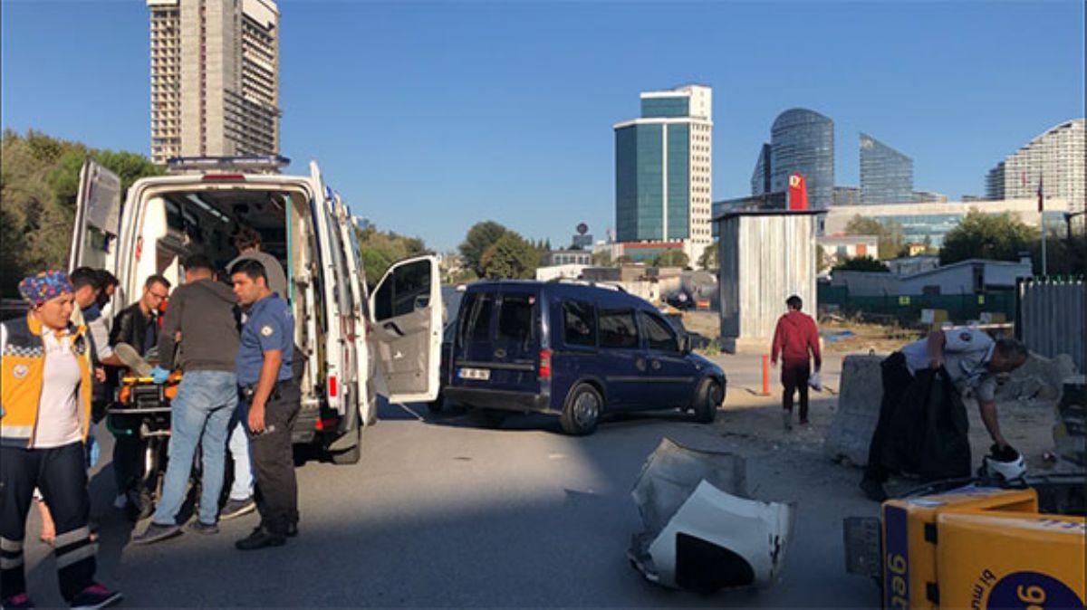 stanbul'da TEM balant yolunda korkutan kaza!