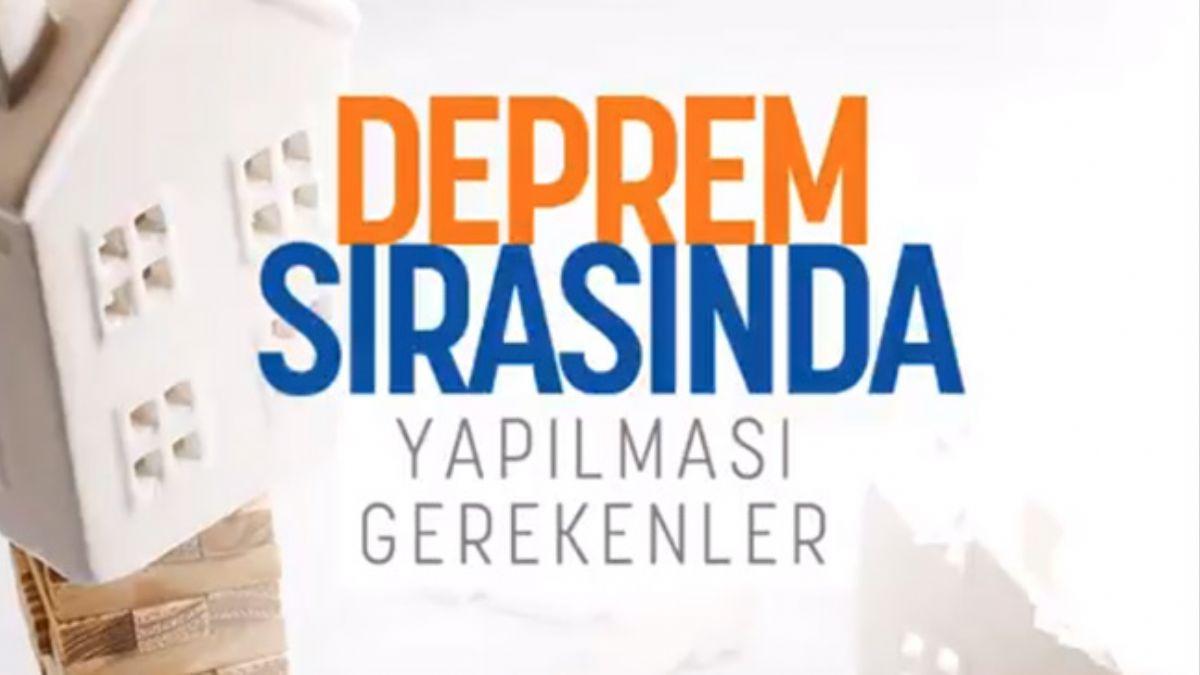 AFAD video ile anlatt: Deprem ncesi, sras ve sonrasnda yaplmas gerekenler