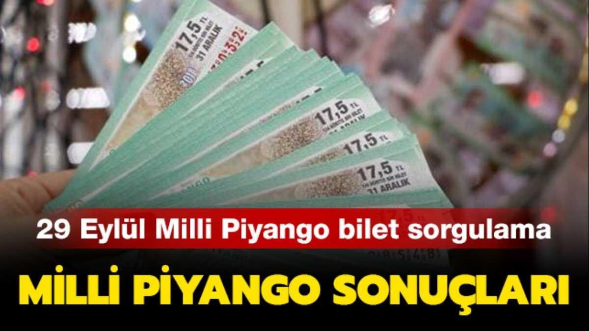  Milli Piyango ekili sonular belli oldu! 29 Eyll 2019 Milli Piyango sorgulama sayfas