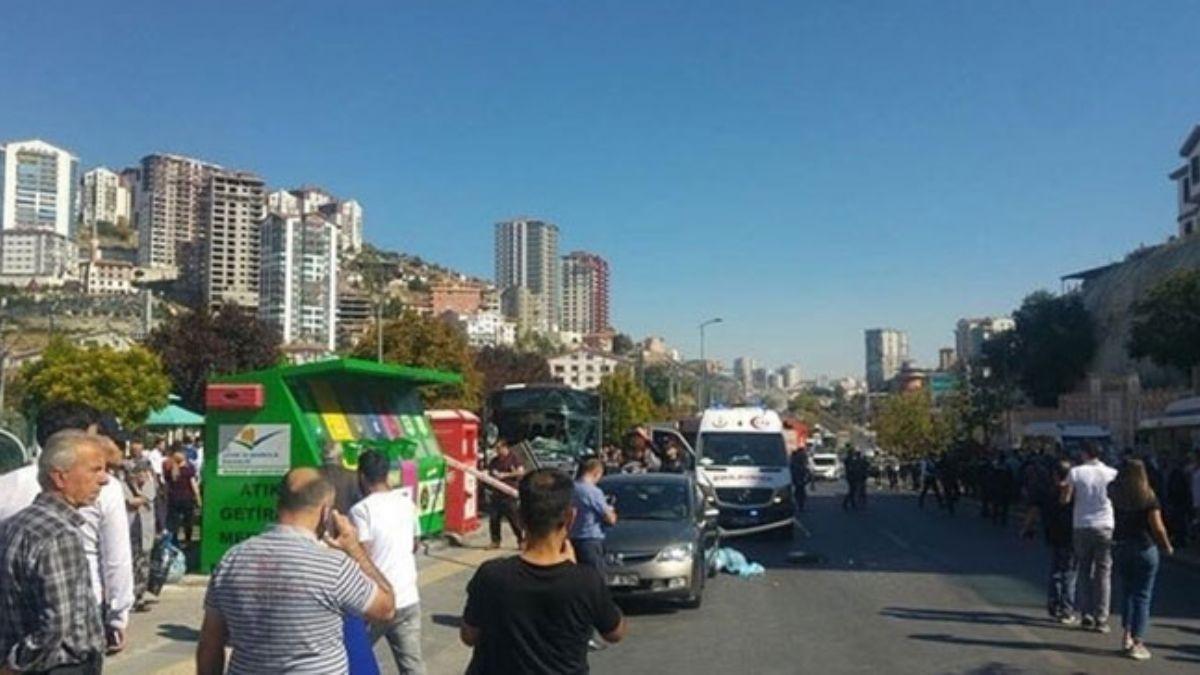 Ankara'da halk otobs duraa girdi! l ve yarallar var