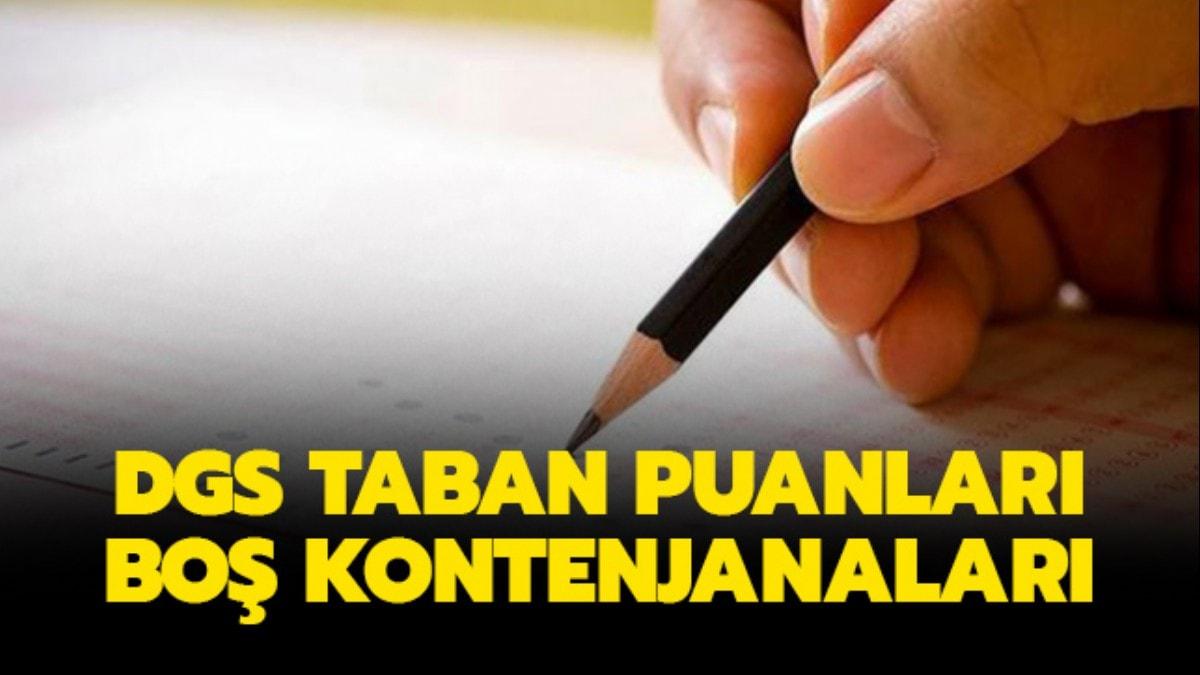 SYM DGS taban puanlar 2019 akland m" DGS ek tercih taban puanlar ve bo kontenjanlar