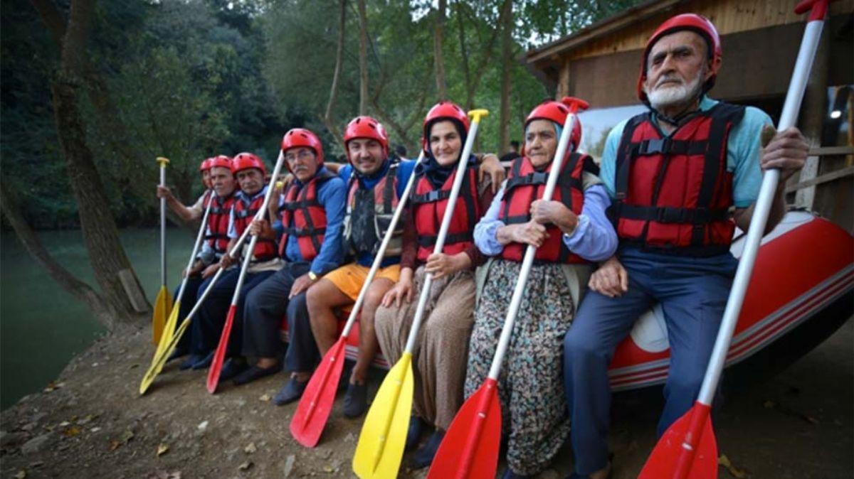 Yalar 65 ila 80 olanlarn rafting keyfi ok konuuldu