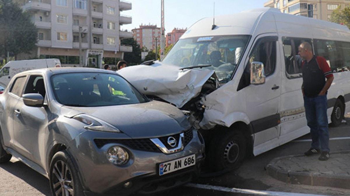 Gaziantep'te renci servisi kaza yapt: 6 yaral  