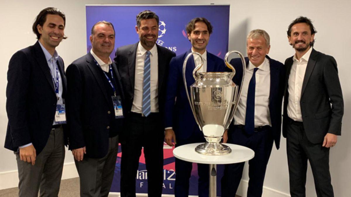 TFF heyeti, Londra'da 2020 UEFA ampiyonlar Ligi finalinin sunumunu yapt