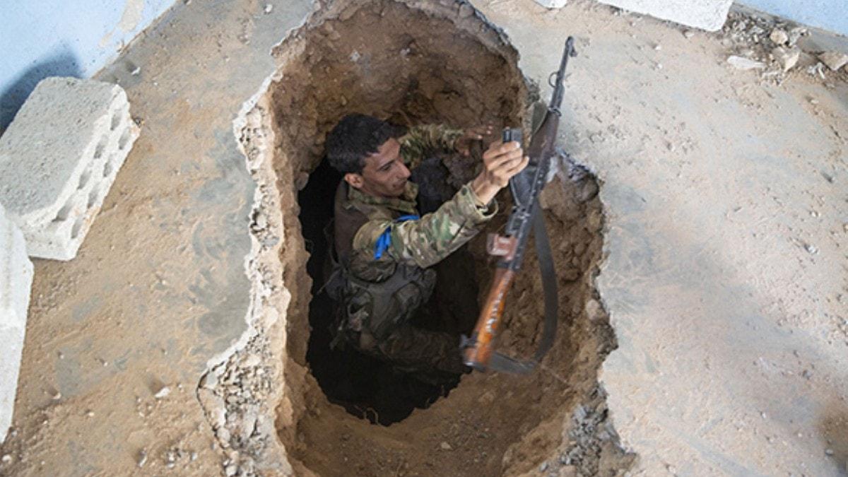 Frat'n dousunda YPG-PKK'nn kazd tnel ortaya karld