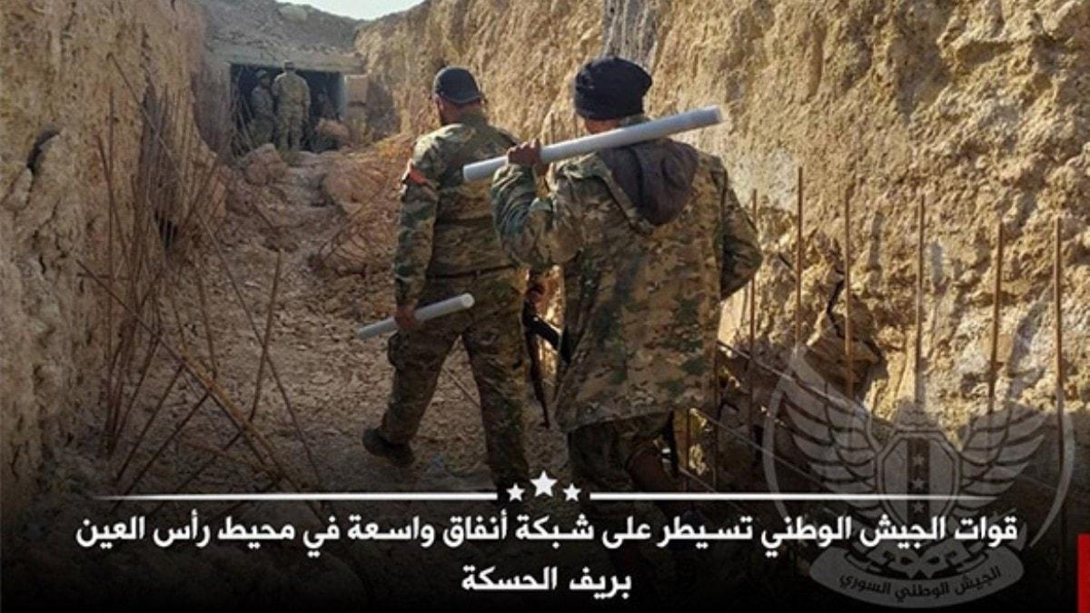 Suriye Milli Ordusu PYD-PKK'nn geni tnel an kontrol altna ald  
