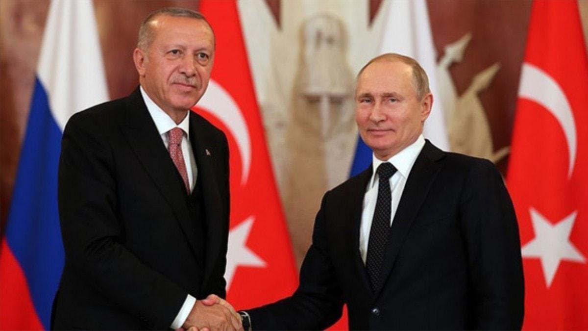 Cumhurbakan Erdoan, Soi'de Rusya Devlet Bakan Putin ile grecek
