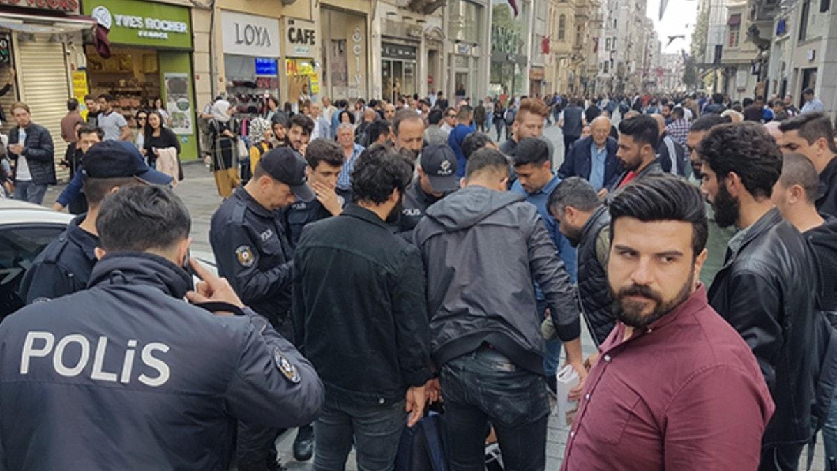 stiklal Caddesi'nde 'antamda bomba var' diyen ahs gzaltna alnd