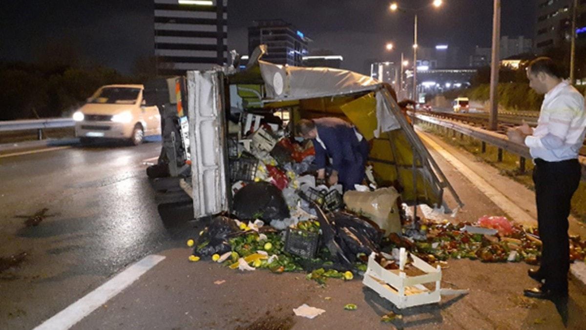 Kkekmece'de trafik kazas: 2 yaral