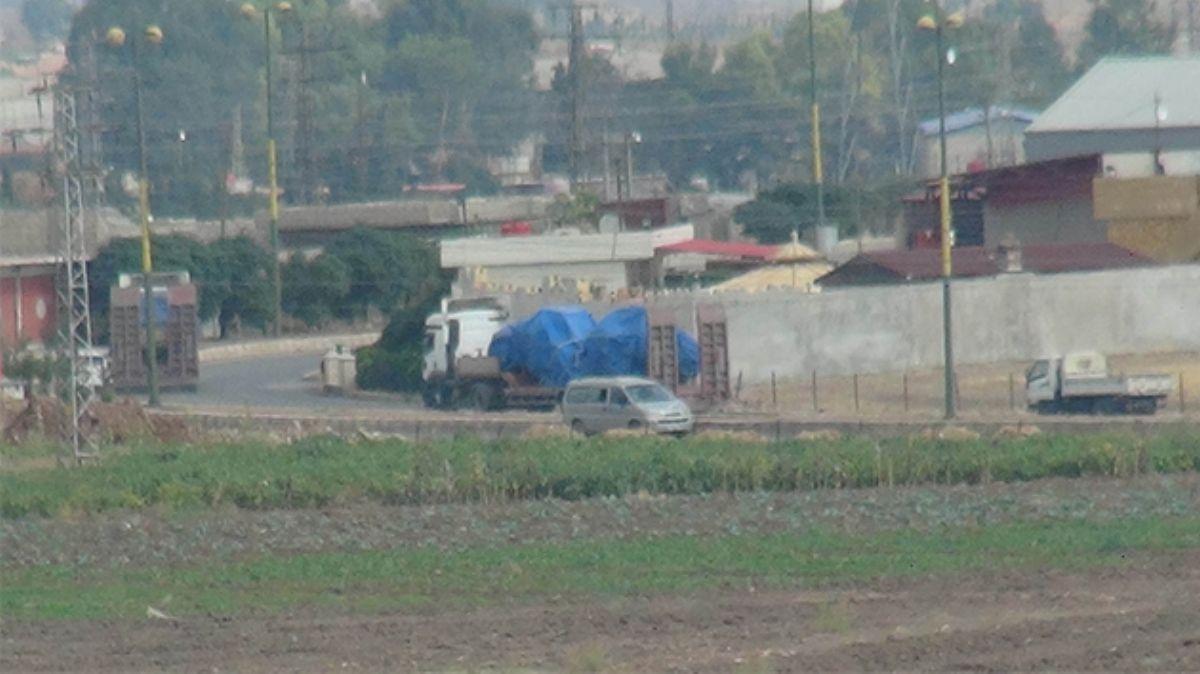 Suriye'den Irak'a giden konvoy, Nusaybin'den grntlendi 