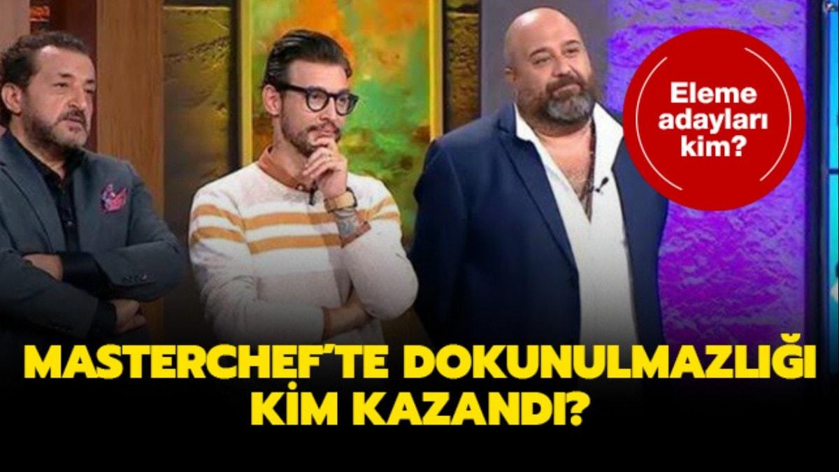 29 Ekim Masterchef dokunulmazl kim kazand" Masterchef Trkiye'de elemeye kimler kald" 